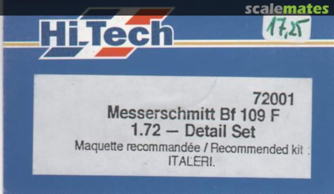 Boxart Messerschmitt Bf 109 F detail set 72001 Hi-Tech Boxart Messerschmitt Bf 109 F detail set 72001 Hi-Tech