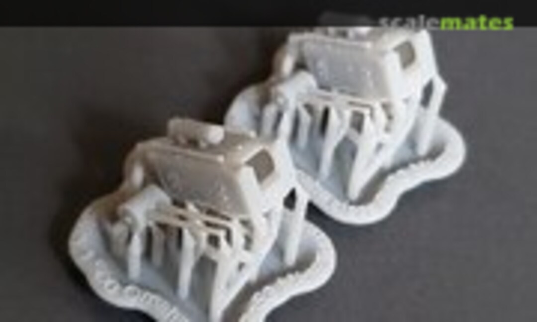 1:500 Omaha-class cruiser 6"/53 cal. Turrets (Model Monkey 500-CL04 6in53-2) 500-CL04 6in53-2