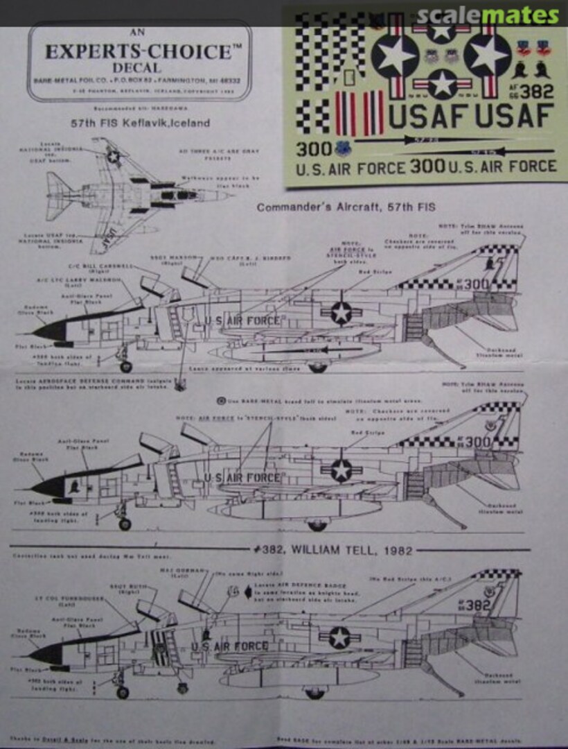 Boxart F-4E 72-4 Experts-Choice Decal