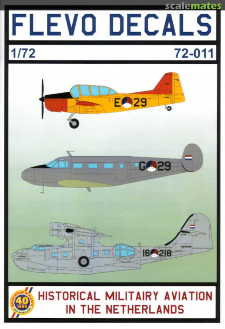 Boxart Historical military aviation in the Netherlands 72-011 Flevo Decals Boxart Historical military aviation in the Netherlands 72-011 Flevo Decals