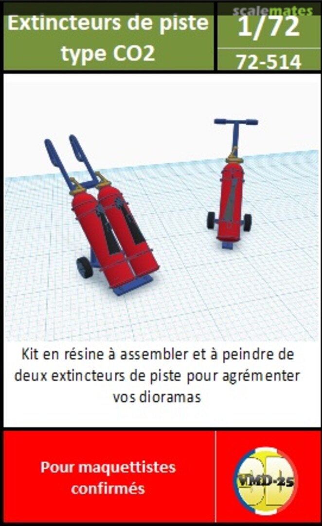 Boxart Extincteurs piste TYPE "CO2" 72-514 VMD25_3D Boxart Extincteurs piste TYPE "CO2" 72-514 VMD25_3D