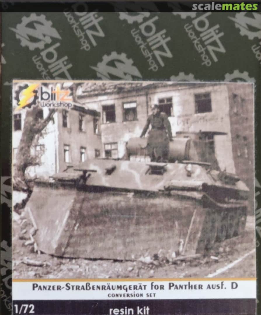 Boxart Panzer-Straßenräumgerät for Panther Ausf.D 172 Blitz Workshop Boxart Panzer-Straßenräumgerät for Panther Ausf.D 172 Blitz Workshop