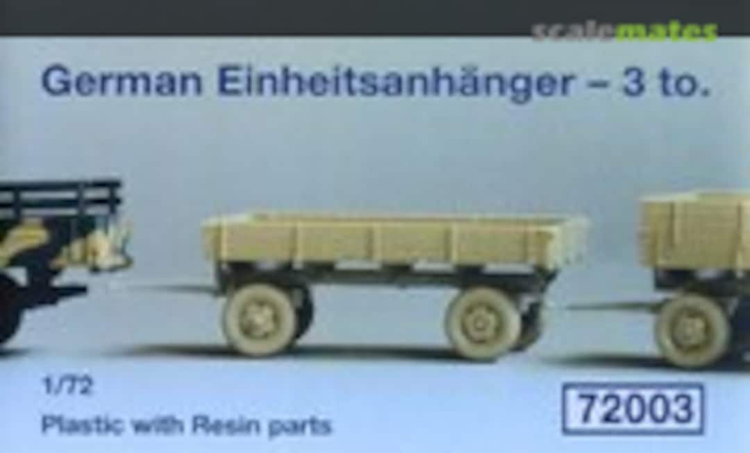 German Einheitsanhänger - 3 to. (Schatton Modellbau 72003)