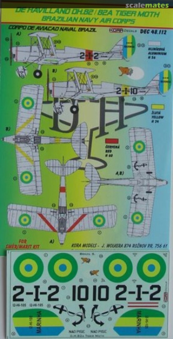 Boxart De Havilland DH82/82A Tiger Moth DEC48112 Kora Models Boxart De Havilland DH82/82A Tiger Moth DEC48112 Kora Models