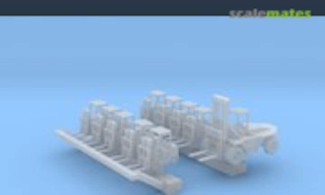 1:350 Aircraft Carrier Forklift Set #1 (Late) (BaconFist Models C95S9NAE5) C95S9NAE5