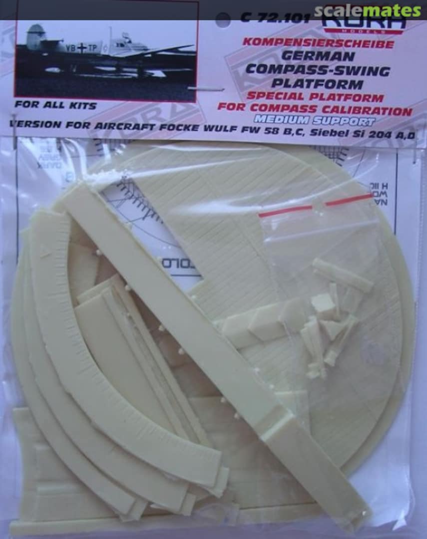 Boxart Kompensierscheibe, German Compass-swing platform for Fw 58 and Siebel Si 204 C72101 Kora Models Boxart Kompensierscheibe, German Compass-swing platform for Fw 58 and Siebel Si 204 C72101 Kora Models
