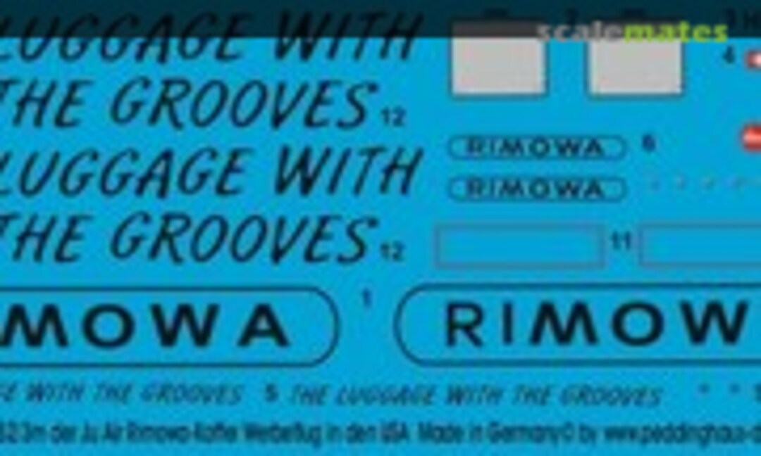 1:72 JU 52/3m der Ju Air Rimowa Koffer Werbeflug in den USA (Peddinghaus-Decals EP 2642) EP 2642