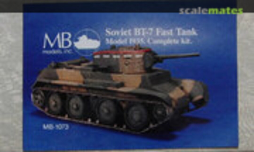 1:35 Soviet BT-7 Fast Tank Model 1935 (MB Models MB-1073)