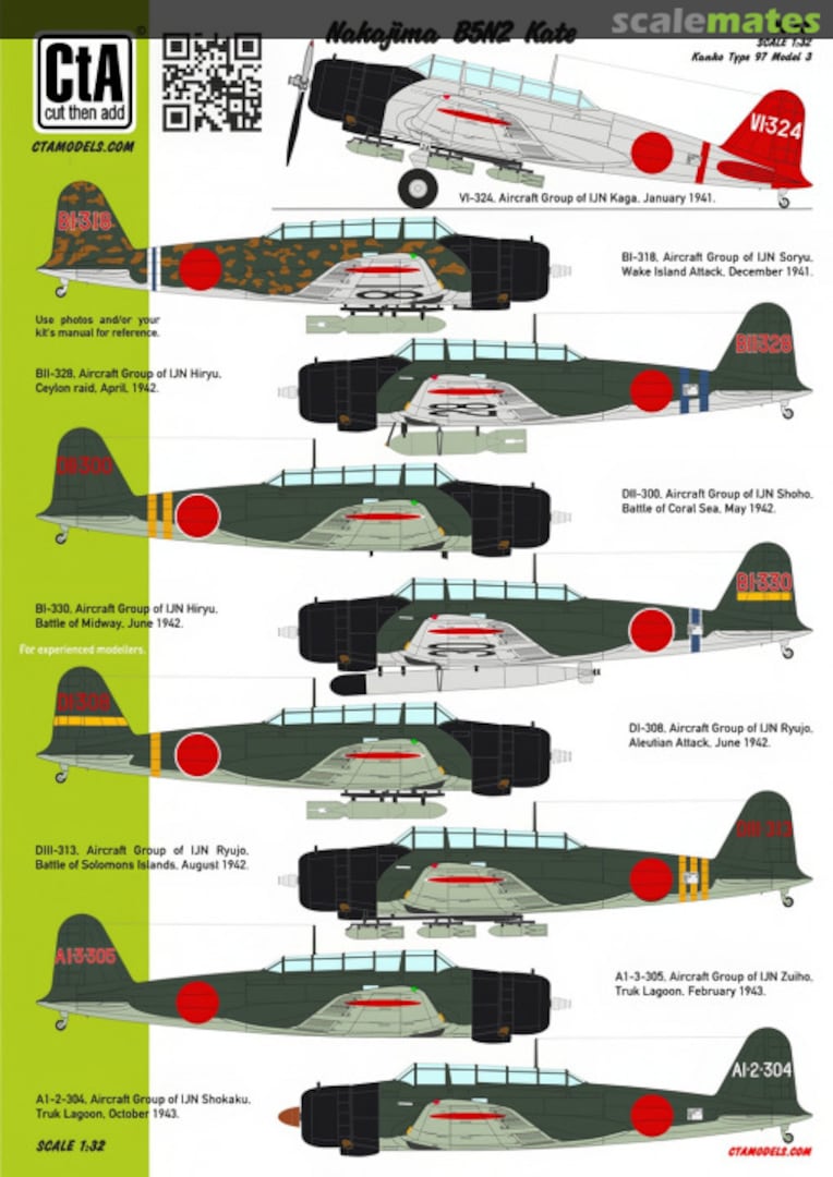 Boxart Nakajima B5N2 Kate CTA-063 CtA Models