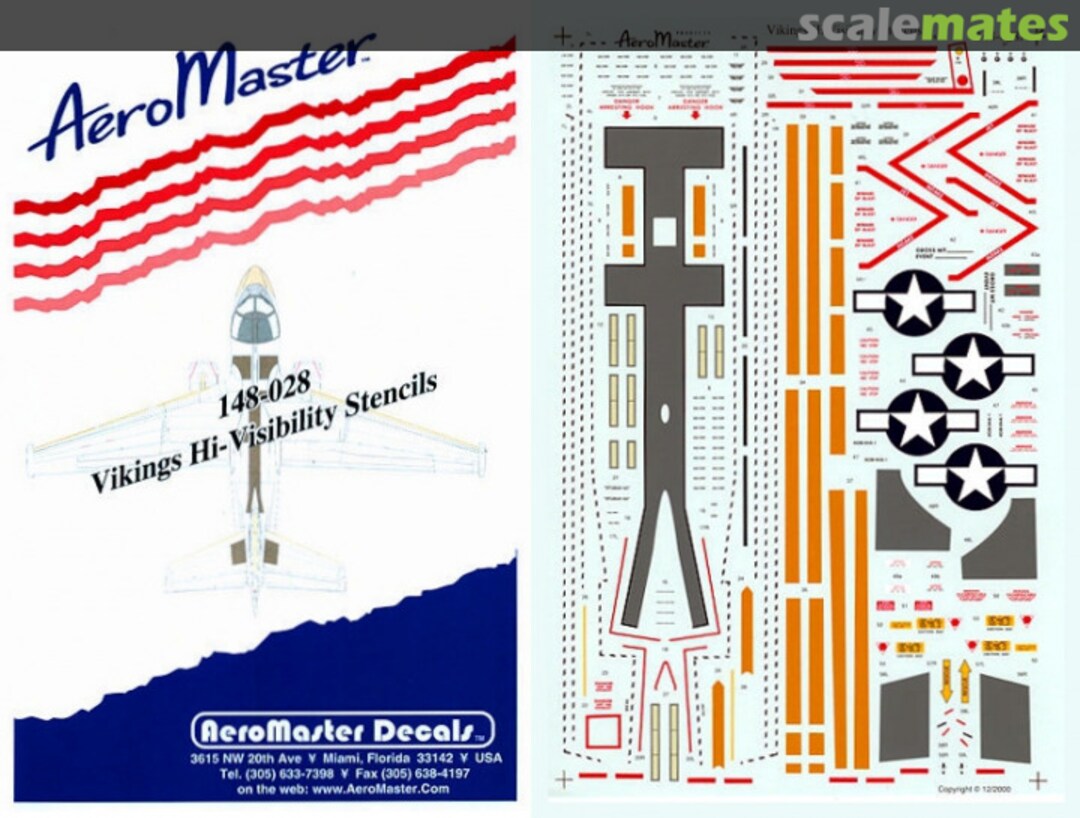 Boxart Vikings Hi-Visibility Stencils 148-028 AeroMaster Boxart Vikings Hi-Visibility Stencils 148-028 AeroMaster