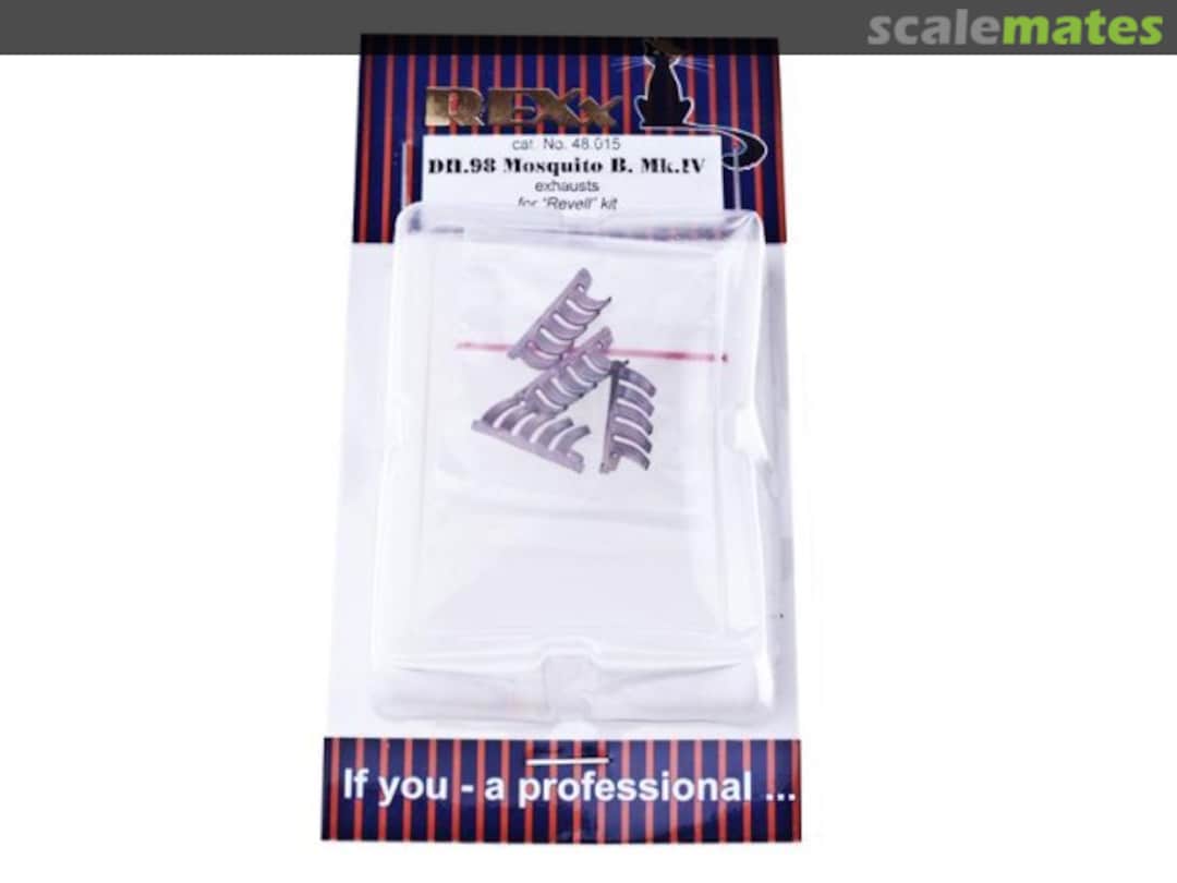 Boxart D.H.98 Mosquito B Mk.IV Exhausts 48015 REXx Boxart D.H.98 Mosquito B Mk.IV Exhausts 48015 REXx