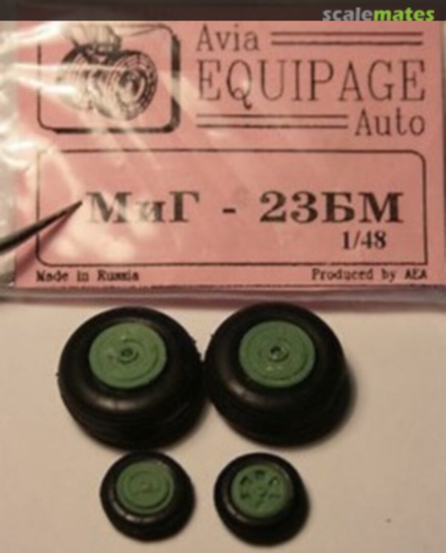 Boxart MiG-23BM wheel set Avia Equipage Auto Boxart MiG-23BM wheel set Avia Equipage Auto