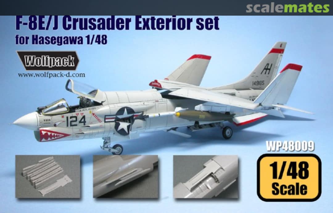 Boxart F-8E/J Crusader Exterior Set WP48009 Wolfpack Boxart F-8E/J Crusader Exterior Set WP48009 Wolfpack