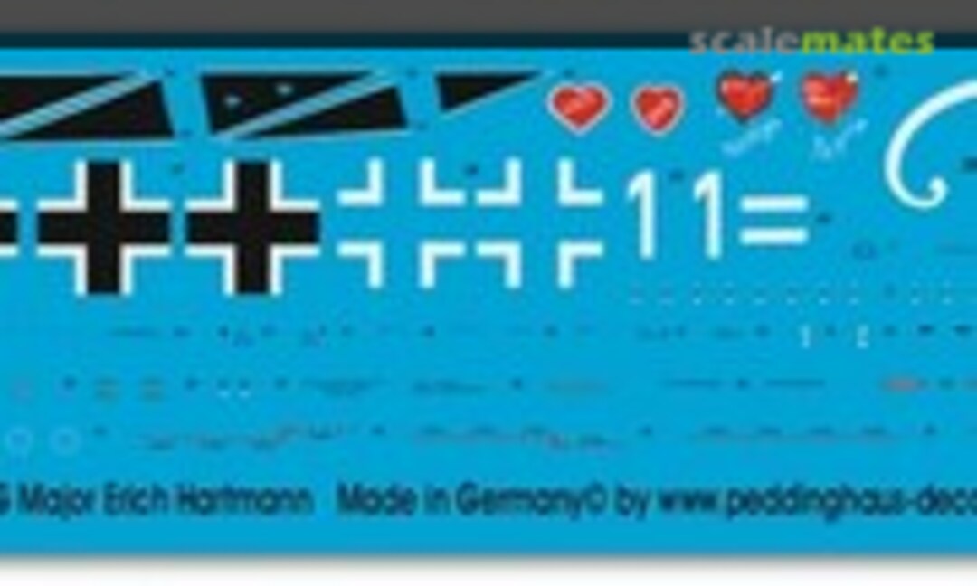1:48 Bf 109 G Major Erich Hartmann (Peddinghaus-Decals EP 735) EP 735