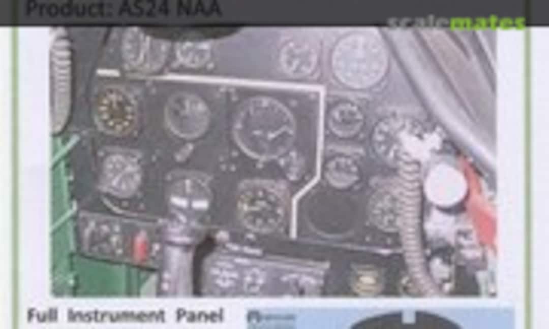 1:24 Instrument Dial Decals - P-51D Mustang (Airscale AS24 NAA) AS24 NAA