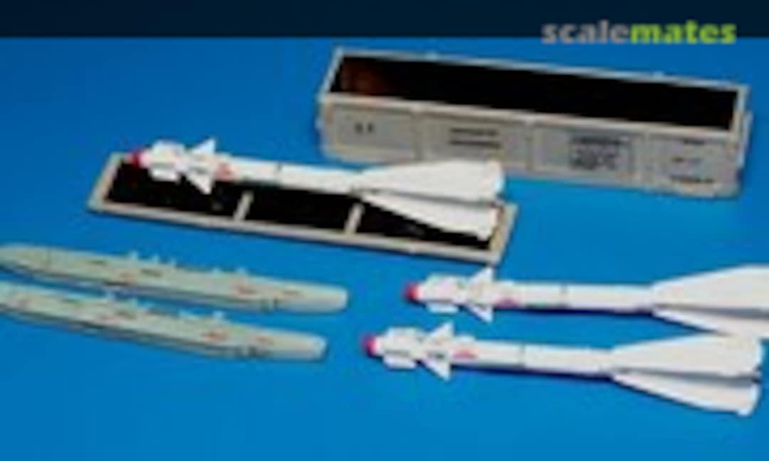 1:48 Missile R-60 set with Simple Launcher (Resin parts + PE + Decals) (PlusModel AL4014) AL4014