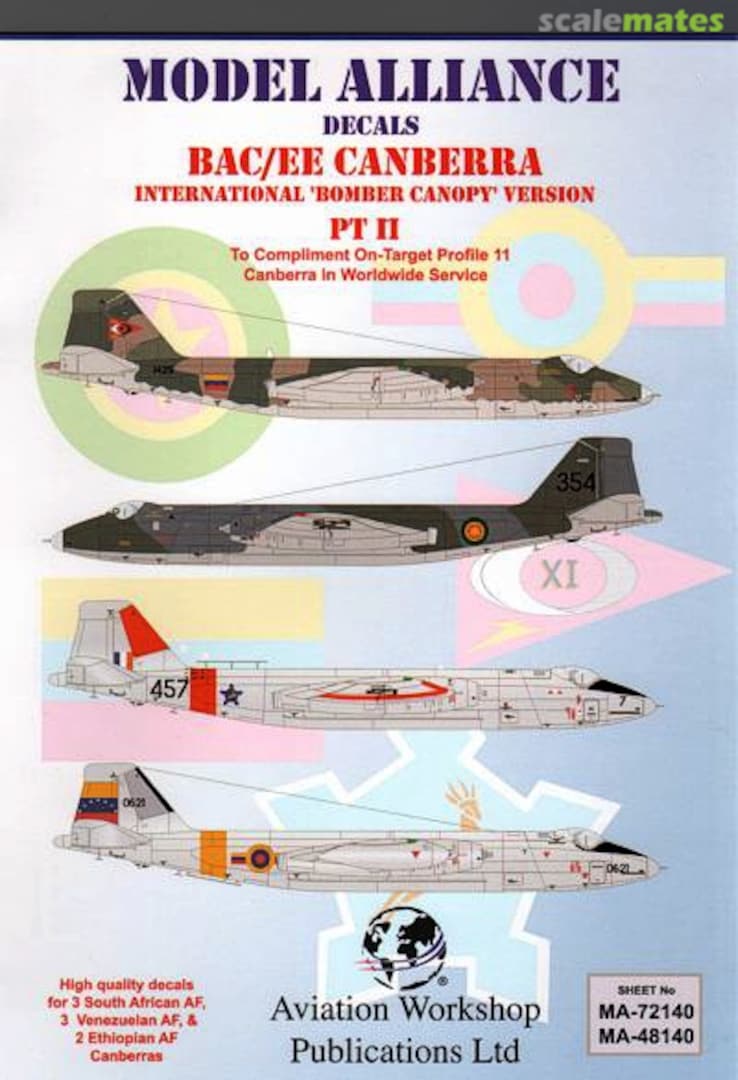Boxart BAC/EE Canberra MA-48140 Model Alliance Boxart BAC/EE Canberra MA-48140 Model Alliance