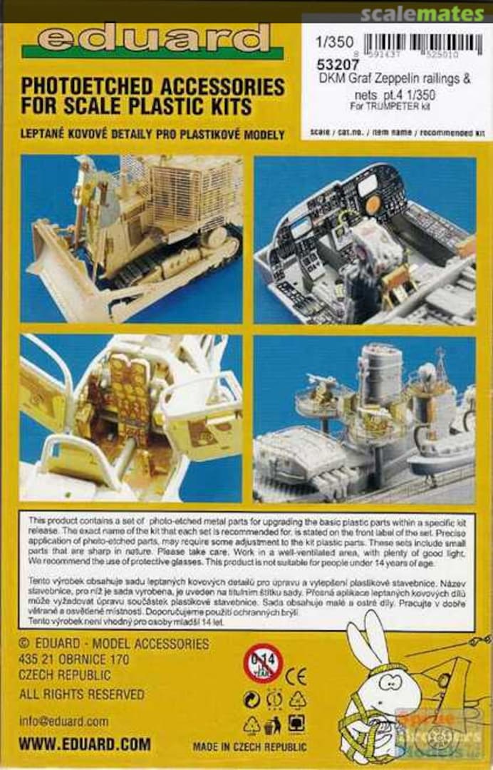 Boxart DKM Graf Zeppelin - Railings & Nets Pt.4 53207 Eduard