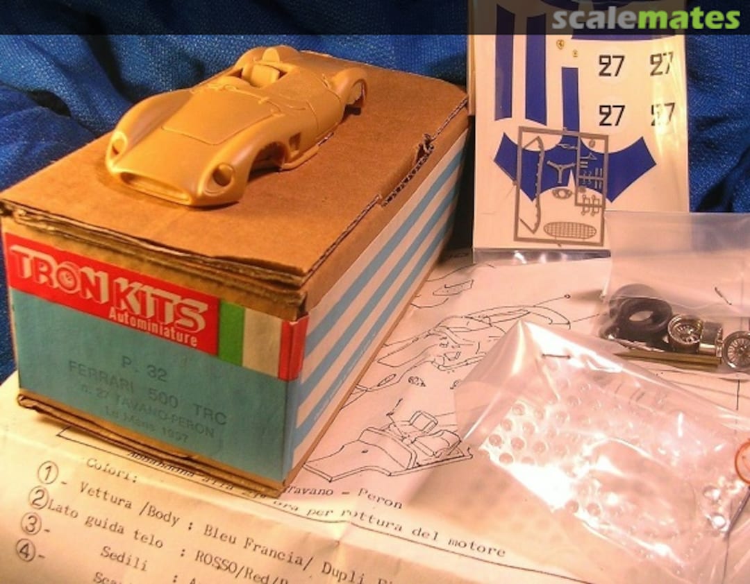 Boxart Ferrari 500 TRC #0696MDTR P32 Tron Boxart Ferrari 500 TRC #0696MDTR P32 Tron