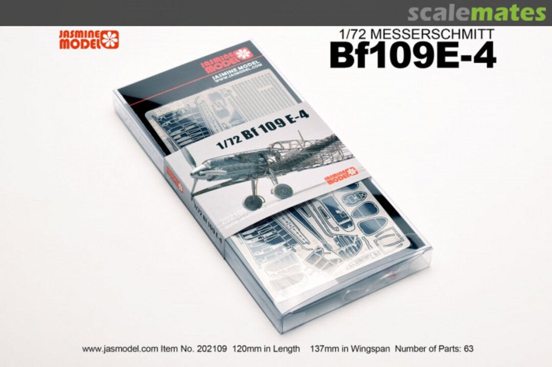 Boxart Bf 109E-4 202109 Jasmine Model JASModel Boxart Bf 109E-4 202109 Jasmine Model JASModel