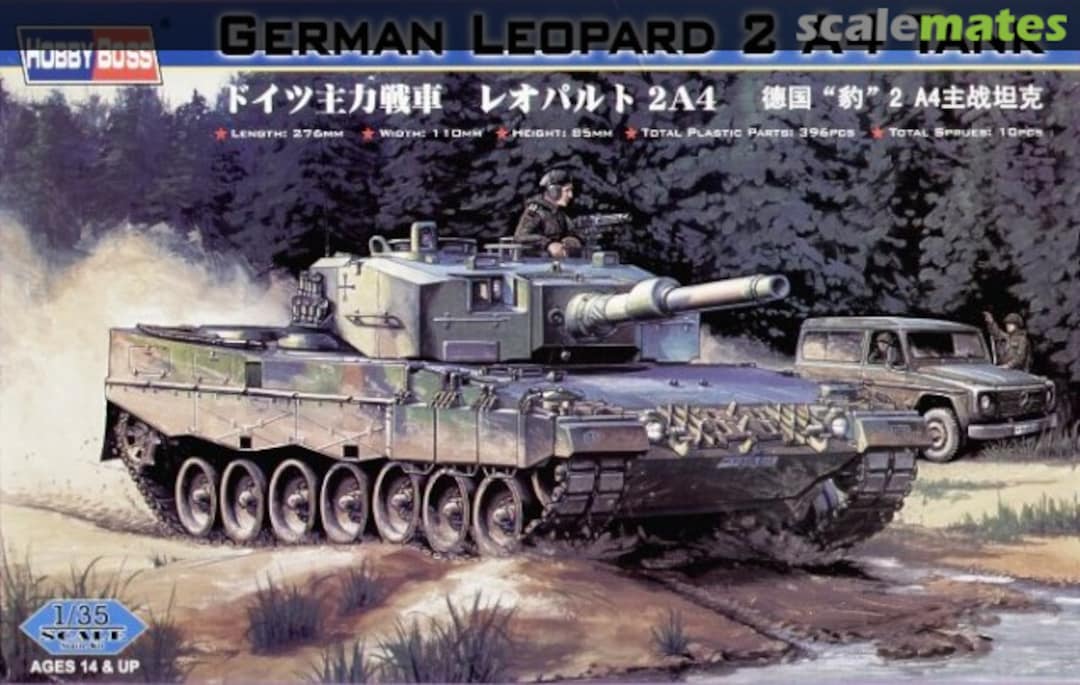 Boxart Leopard 2 A4 Tank 82401 HobbyBoss Boxart Leopard 2 A4 Tank 82401 HobbyBoss