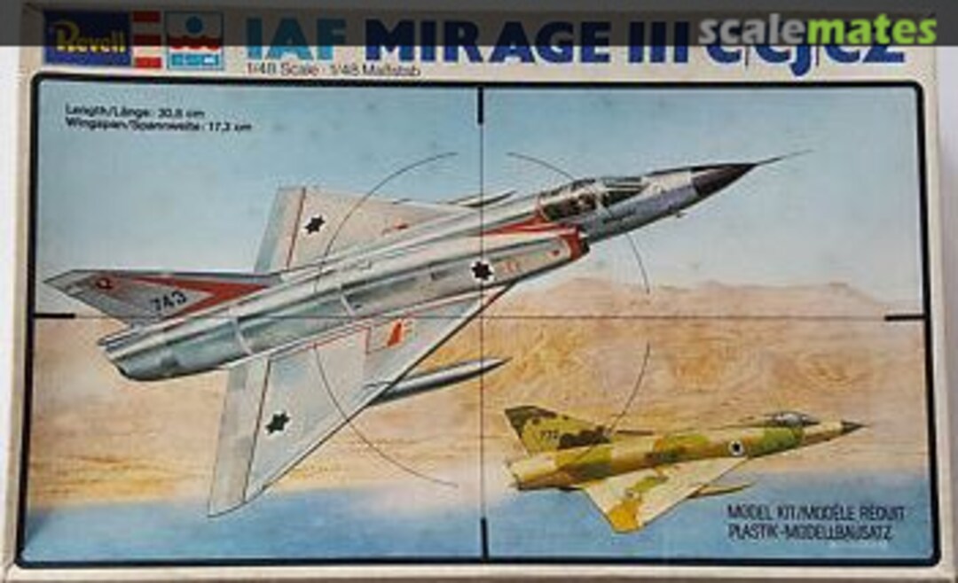 Boxart IAF Mirage III C/CJ/CZ H-2230 Revell/ESCI Boxart IAF Mirage III C/CJ/CZ H-2230 Revell/ESCI