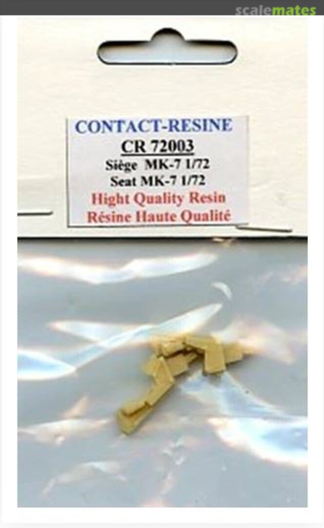 Boxart Mk-7 Seat Set 72003 Contact-Resine Boxart Mk-7 Seat Set 72003 Contact-Resine