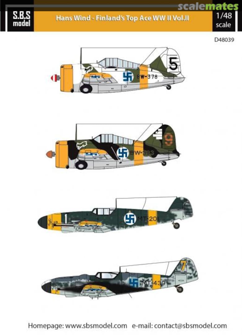 Boxart Hans Wind - Finland’s Top Ace WWII Vol. II D48039 SBS Model Boxart Hans Wind - Finland’s Top Ace WWII Vol. II D48039 SBS Model