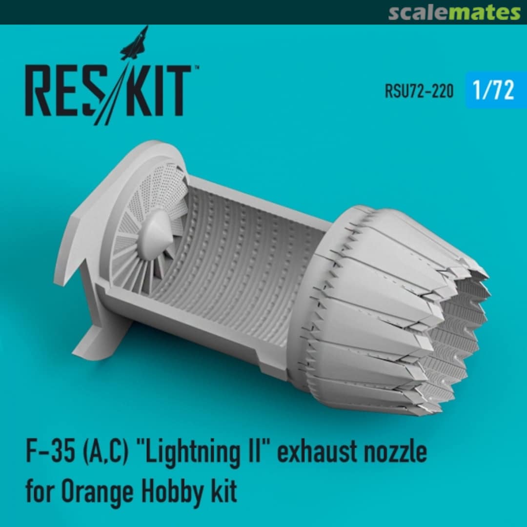 Boxart F-35A/C Lightning II Exhaust Nozzle RSU72-0220 ResKit