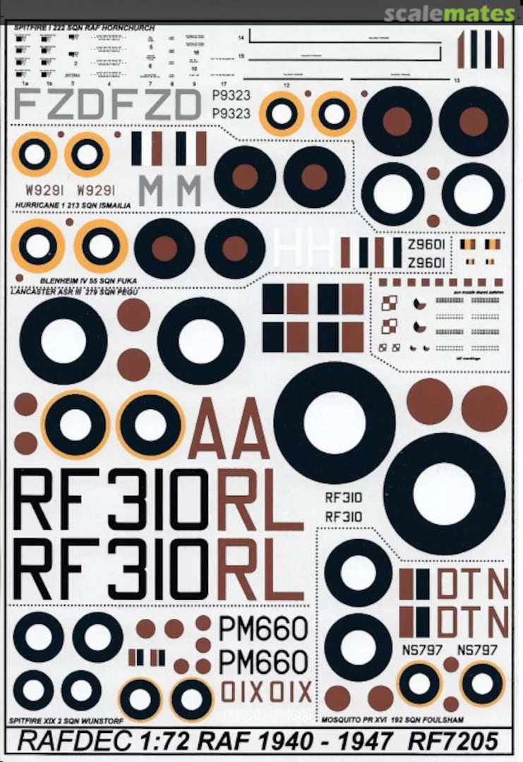 Boxart RAF 1940-1947 RF7205 RAFDec Boxart RAF 1940-1947 RF7205 RAFDec