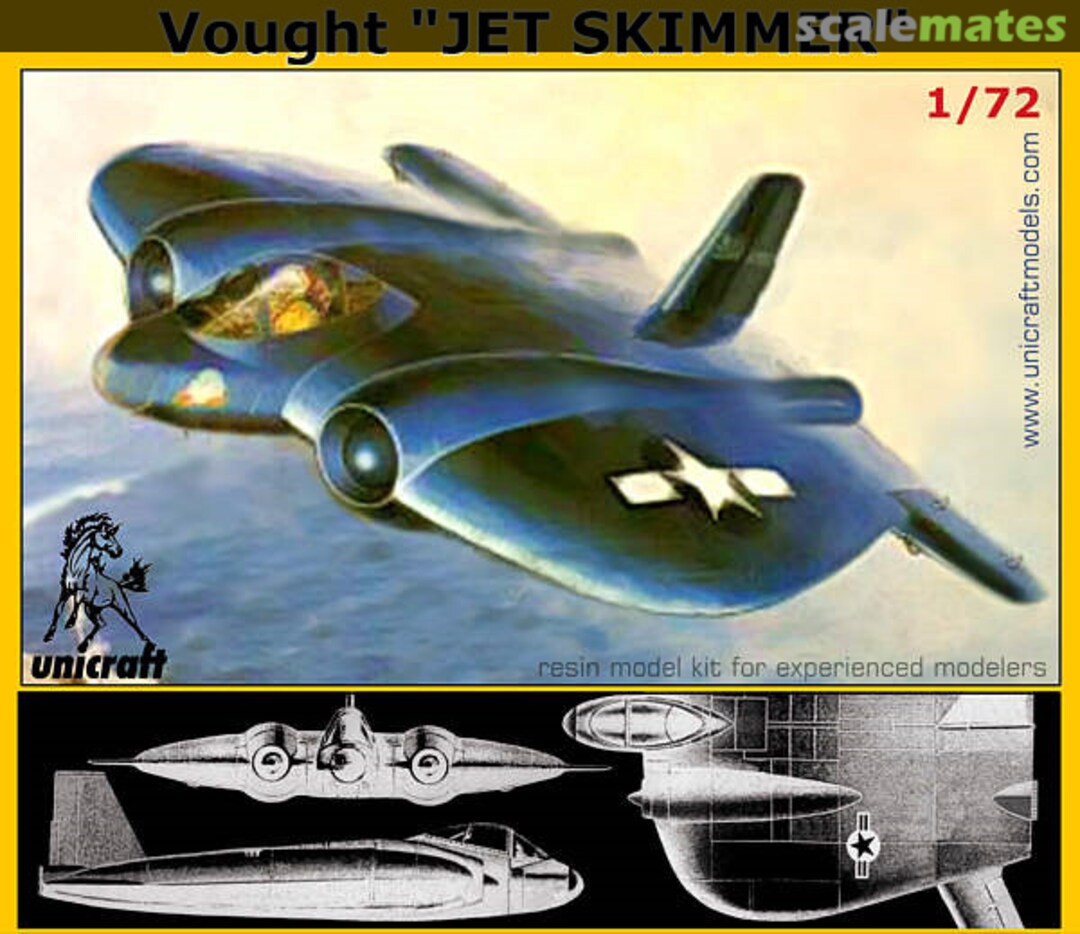 Boxart Vought "Jet Skimmer" Unicraft Models Boxart Vought "Jet Skimmer" Unicraft Models