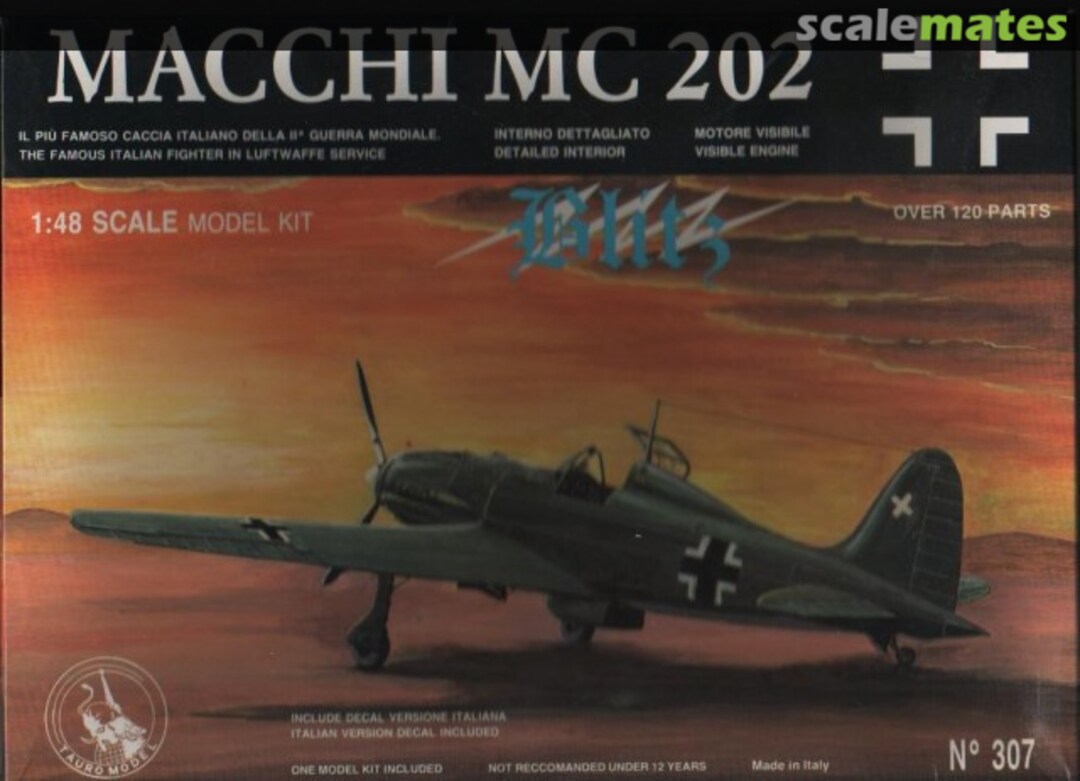 Boxart Macchi MC 202 Blitz 307 Tauro Model Boxart Macchi MC 202 Blitz 307 Tauro Model