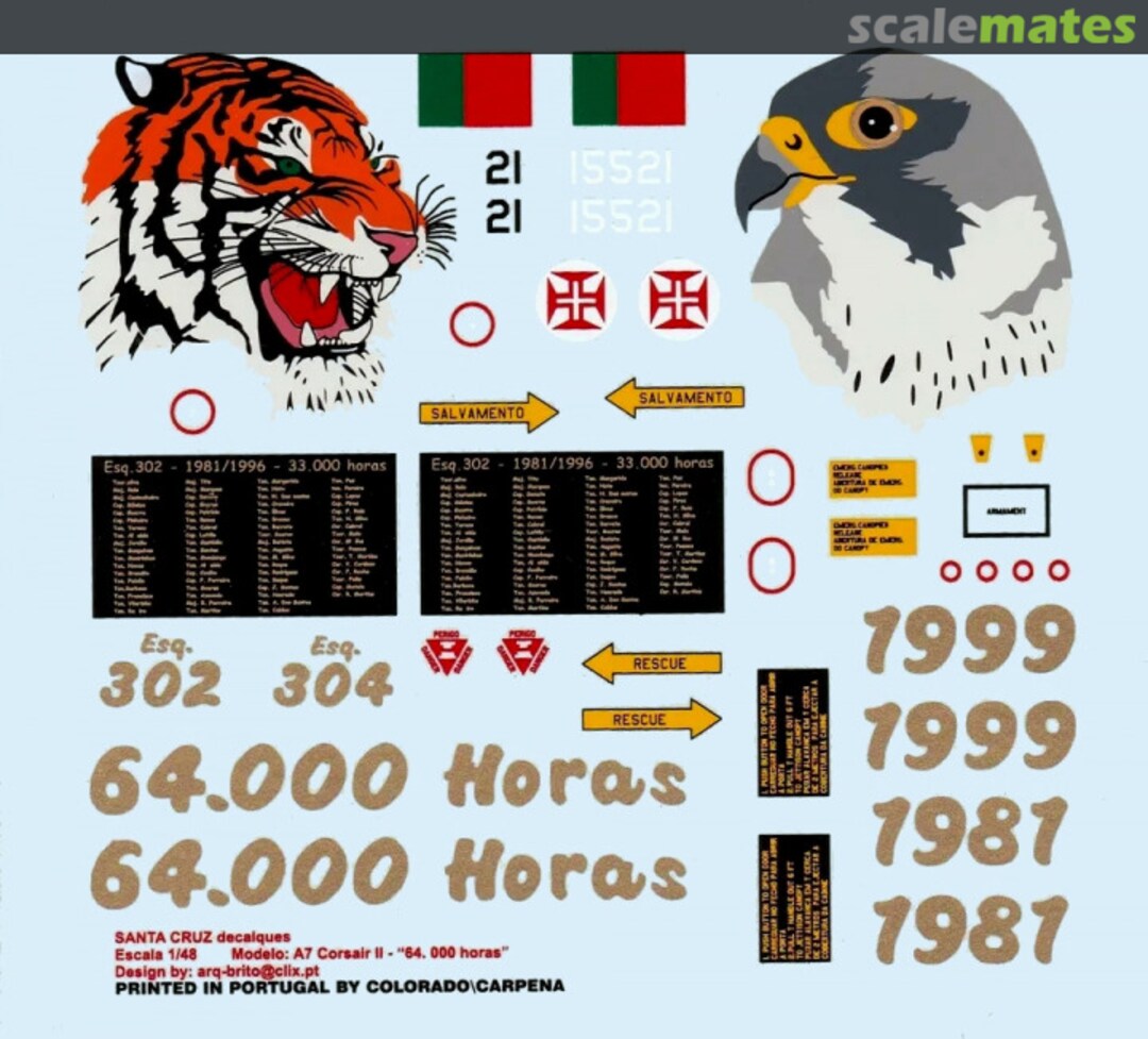 Boxart A-7P Corsair II SC48.04 Santa Cruz Modelismo Boxart A-7P Corsair II SC48.04 Santa Cruz Modelismo