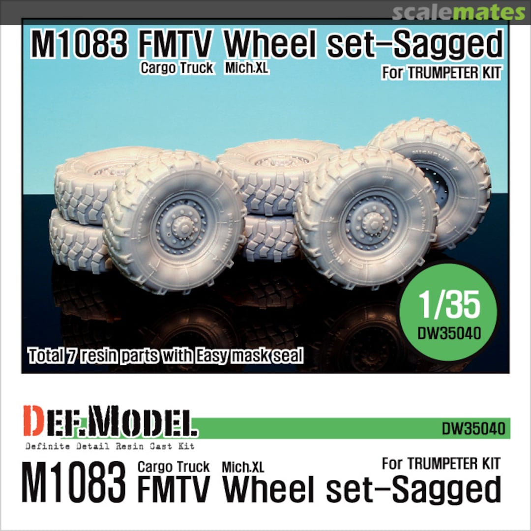 Boxart US M1083 FMTV Truck Mich.XL Sagged wheel set DW35040 Def.Model Boxart US M1083 FMTV Truck Mich.XL Sagged wheel set DW35040 Def.Model
