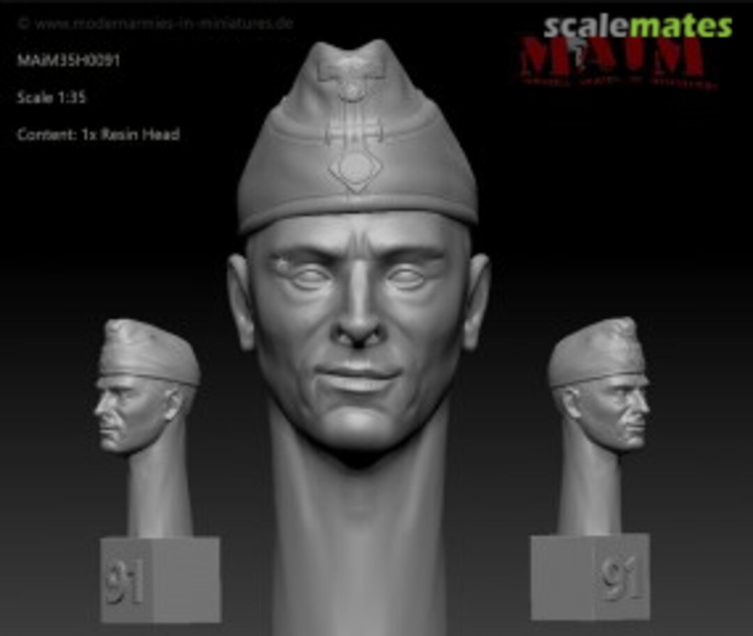 Boxart German Wehrmacht Head w/Schiffchen - Smiling Impression #0091 MAIM35H0091 MAiM Boxart German Wehrmacht Head w/Schiffchen - Smiling Impression #0091 MAIM35H0091 MAiM