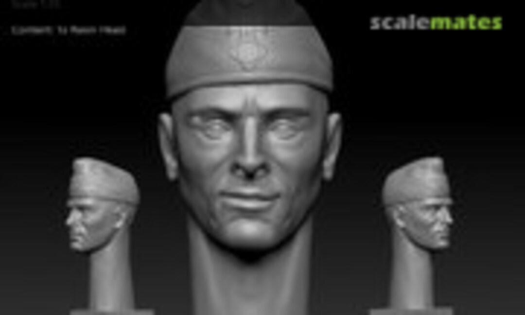 1:35 German Wehrmacht Head w/Schiffchen - Smiling Impression #0091 (MAiM MAIM35H0091) MAIM35H0091