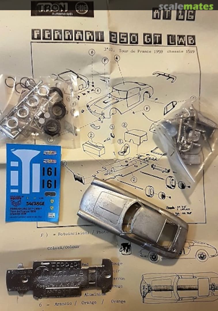 Boxart Ferrari 250 GT "Interim" #1519GT AT 16 Tron/AMR Boxart Ferrari 250 GT "Interim" #1519GT AT 16 Tron/AMR