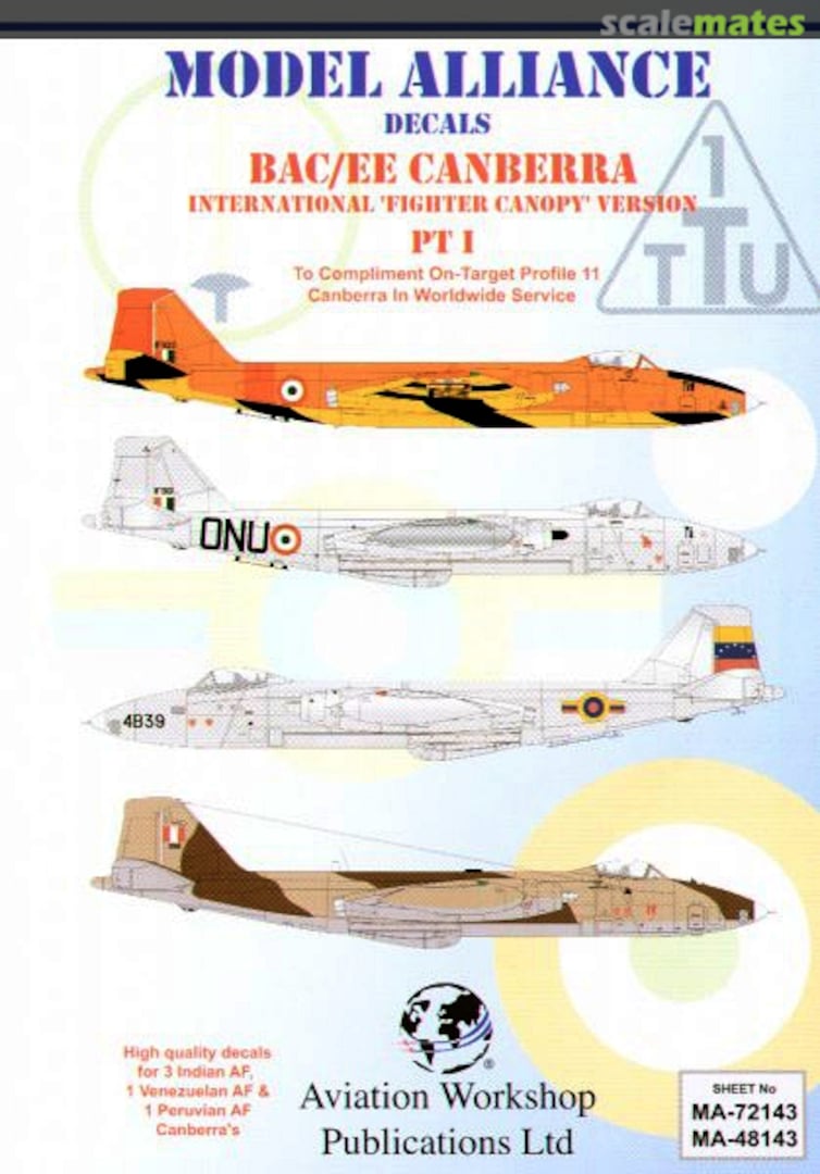 Boxart BAC/EE Canberra MA-48143 Model Alliance Boxart BAC/EE Canberra MA-48143 Model Alliance