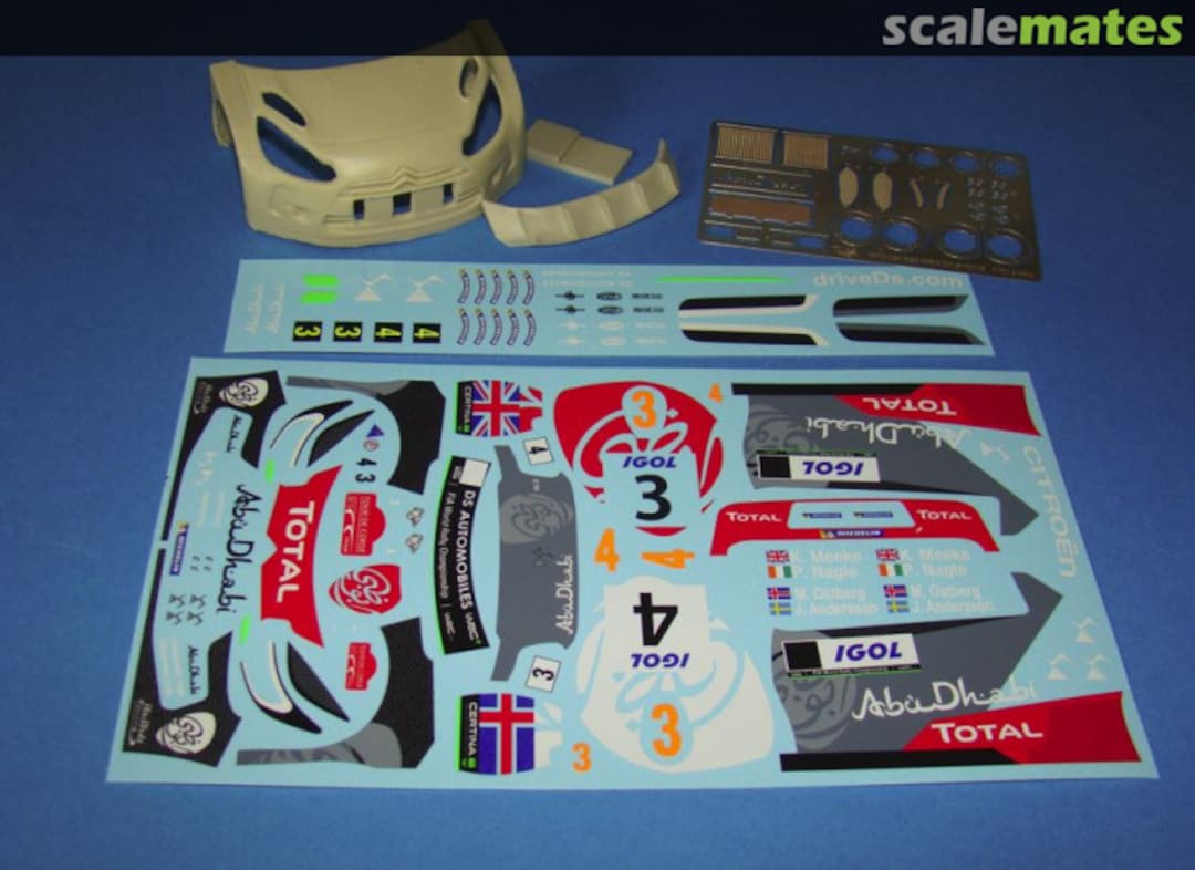 Contents Citroën DS3 WRC "Abu Dhabi" TK2418 MF-Zone Contents Citroën DS3 WRC "Abu Dhabi" TK2418 MF-Zone