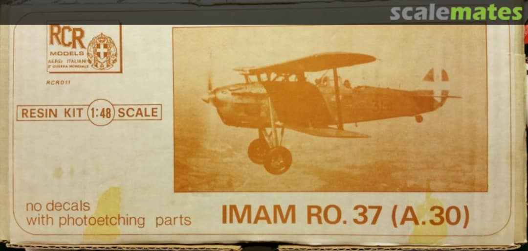 Boxart IMAM Ro.37 (A.30) RCR 011 RCR Models Boxart IMAM Ro.37 (A.30) RCR 011 RCR Models