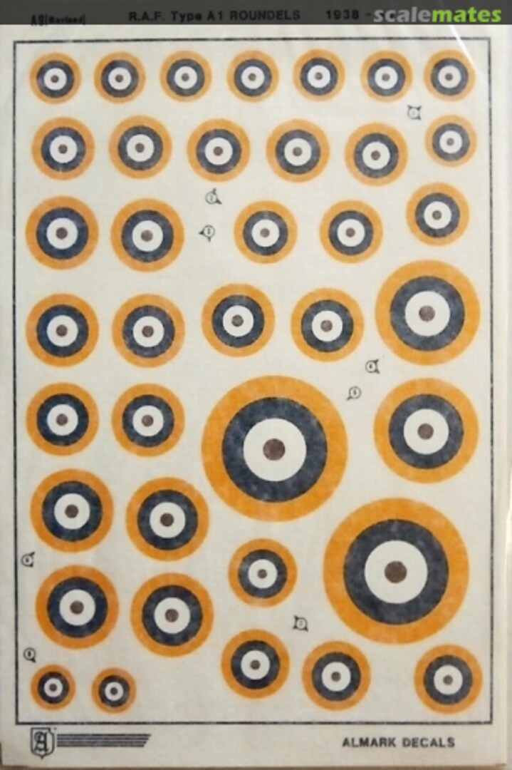 Boxart RAF A.1 Roundels 1938-45 A9 [revised] Almark Decals
