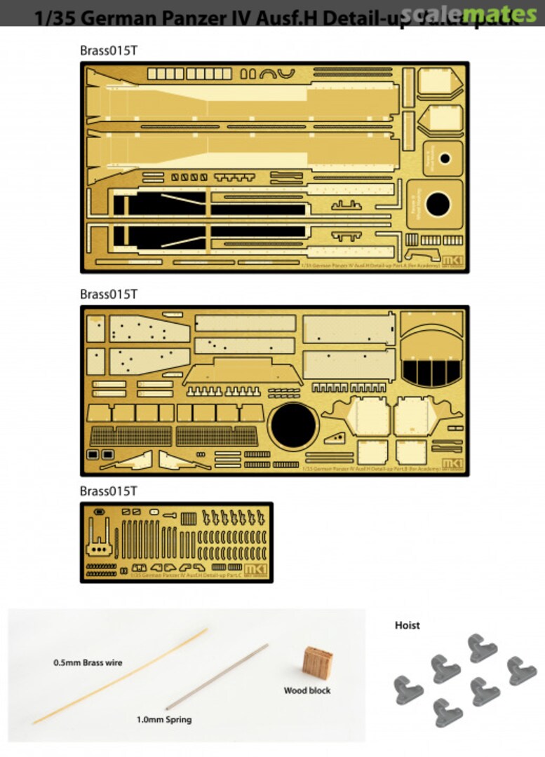 Boxart German Panzer IV Ausf.H Detail-Up Parts Value Pack (for Academy) MM-35017 KA Models Boxart German Panzer IV Ausf.H Detail-Up Parts Value Pack (for Academy) MM-35017 KA Models