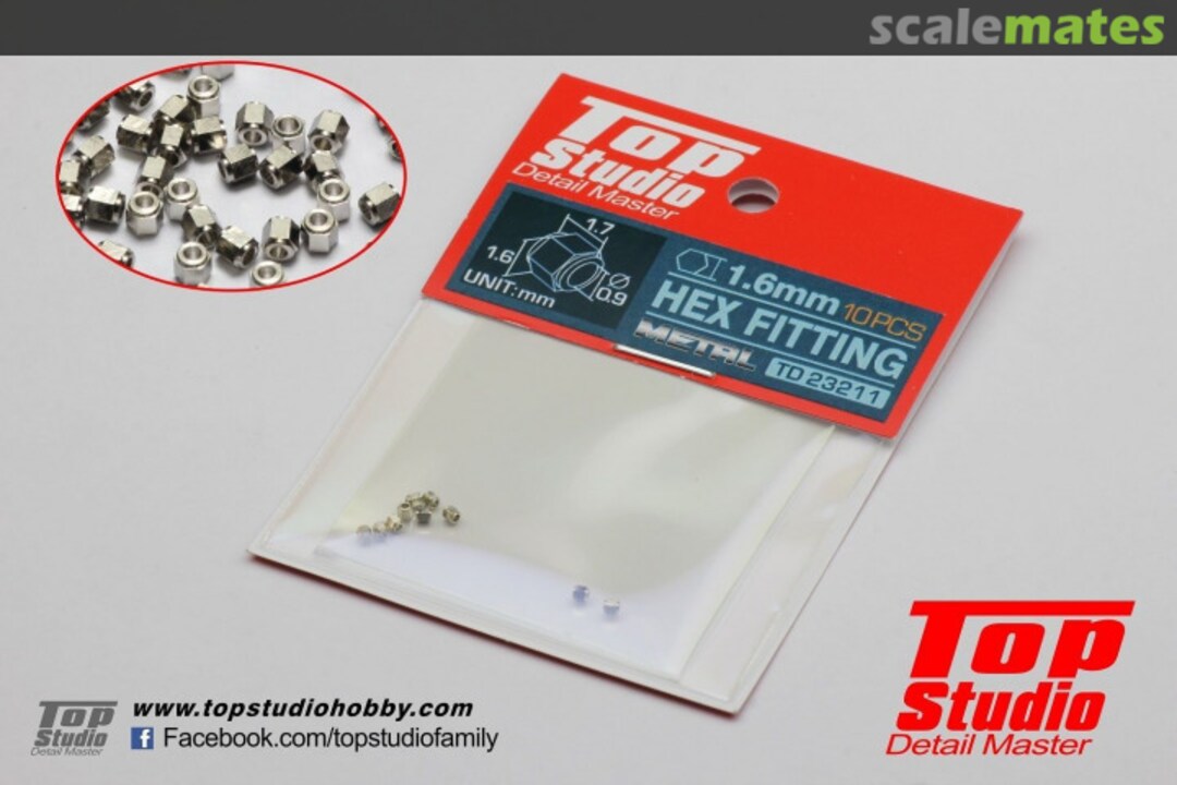 Boxart Hex fitting 1.6mm TD23211 Top Studio Boxart Hex fitting 1.6mm TD23211 Top Studio