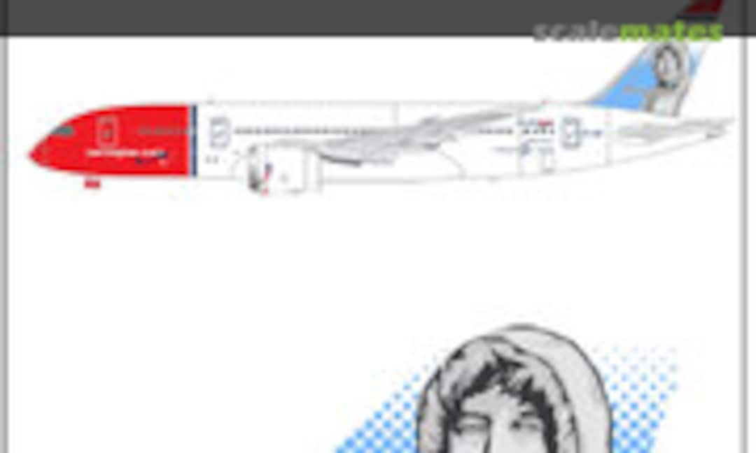 1:200 Norwegian Boeing 787-800 EI-LNE 'Roald Amundsen' (Lima November Decals LN200-10) LN200-10