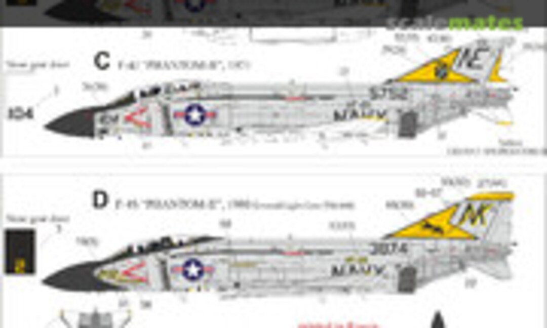 1:48 F-4J/S Phantom-II VF-21 (no stencils) (UpRise Decal URS484) URS484
