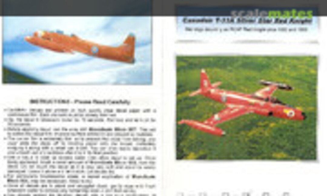 1:48 Canadair T-33A Silver Star Red Knight (CanMilAir 012) 012