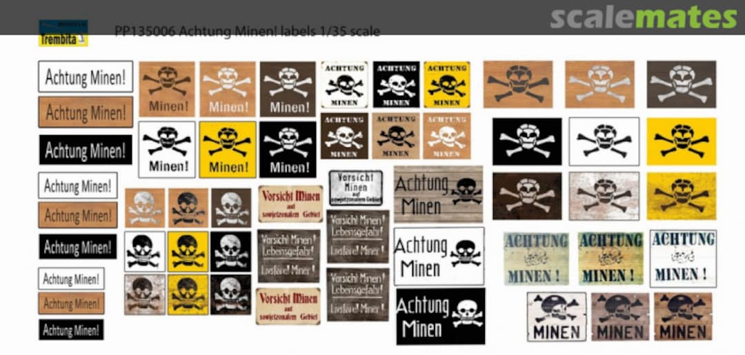 Boxart "Achtung Minen!" Labels PP135006 Trembita Models Boxart "Achtung Minen!" Labels PP135006 Trembita Models