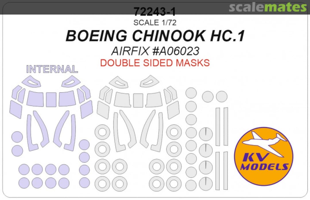 Boxart Chinook HC.1 (Double sided masks) 72243-1 KV Models Boxart Chinook HC.1 (Double sided masks) 72243-1 KV Models