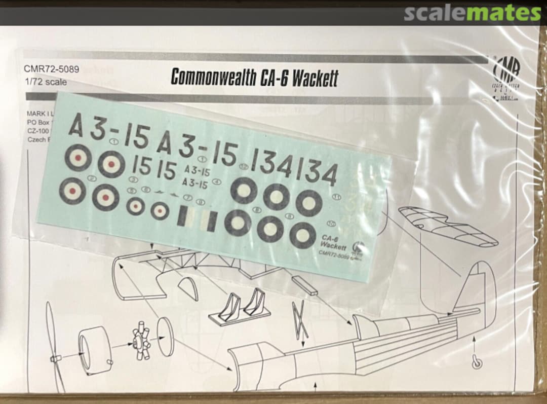 Contents CA-6 Wackett CMR72-5089 CMR Contents CA-6 Wackett CMR72-5089 CMR