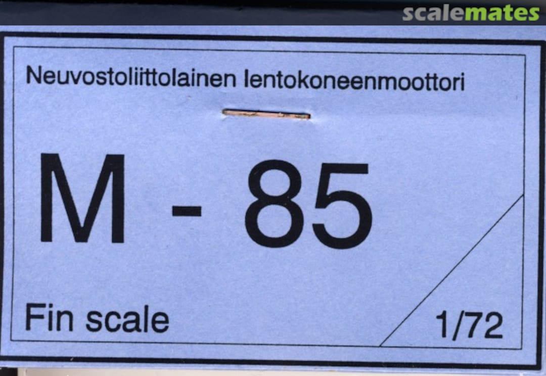 Boxart Tumanski M-85 Fin Scale Boxart Tumanski M-85 Fin Scale